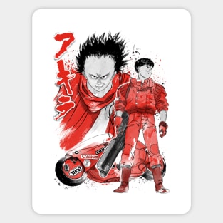 Kaneda and Tetsuo sumi-e Sticker
